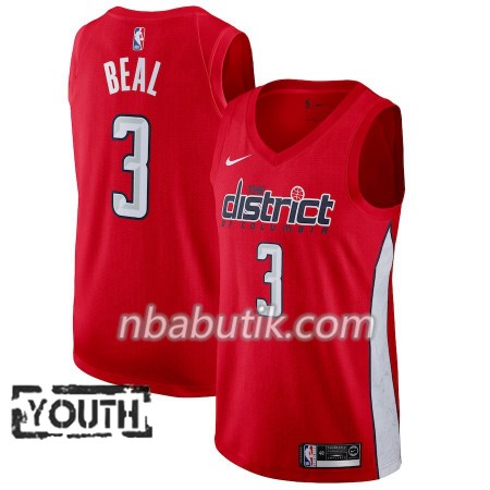 NBA Børn Trøje Washington Wizards Bradley Beal 3 2018-19 Nike Rød Swingman NBA Børn Trøje Washington Wizards Bradley Beal 3 2018-19 Nike Rød Swingman